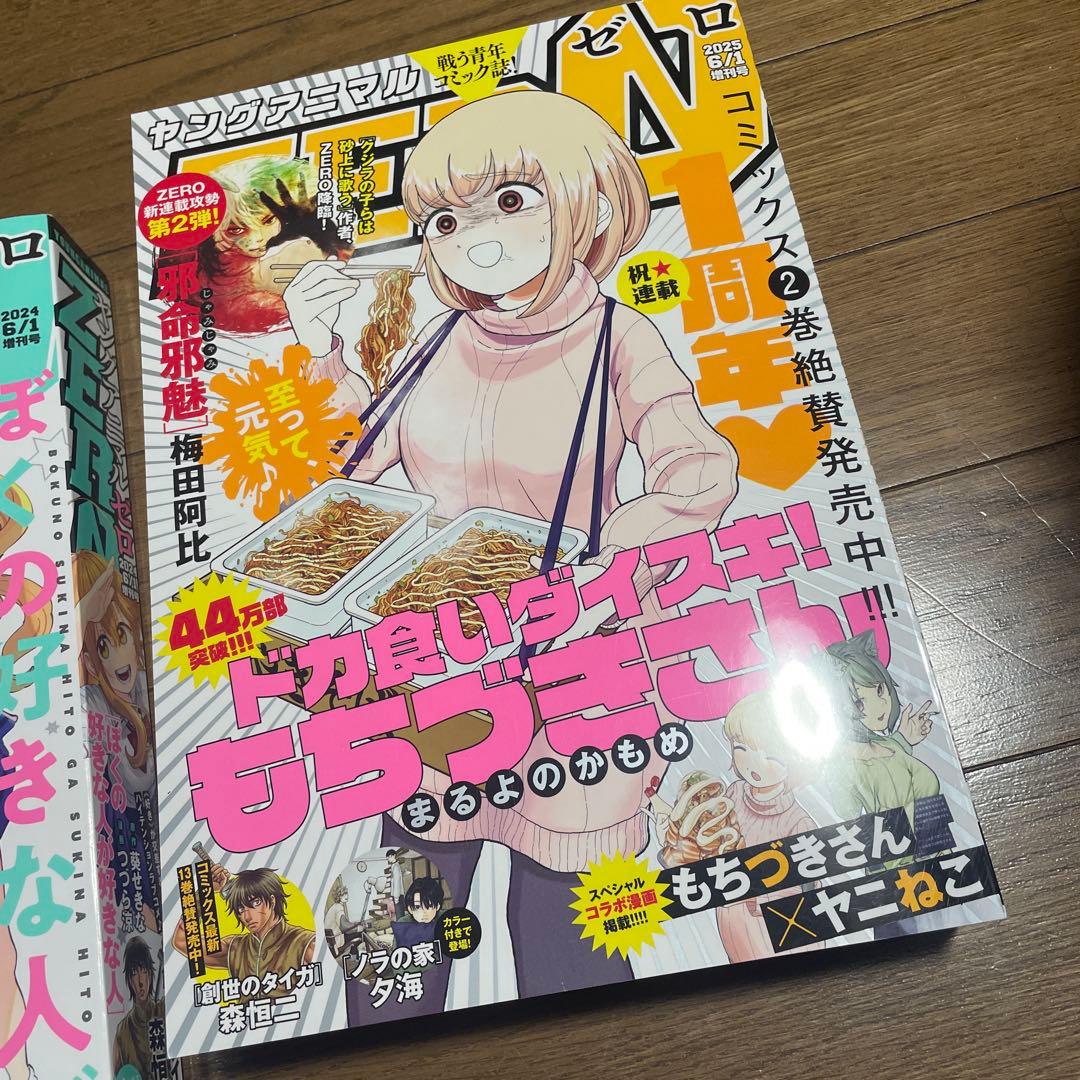 ヤングアニマルZERO ゼロ 2024年6月増刊他 ドカ食いダイスキもちづきさん