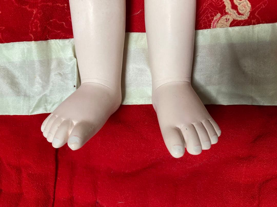 明治期　抱き人形　日本人形　市松人形　42㎝