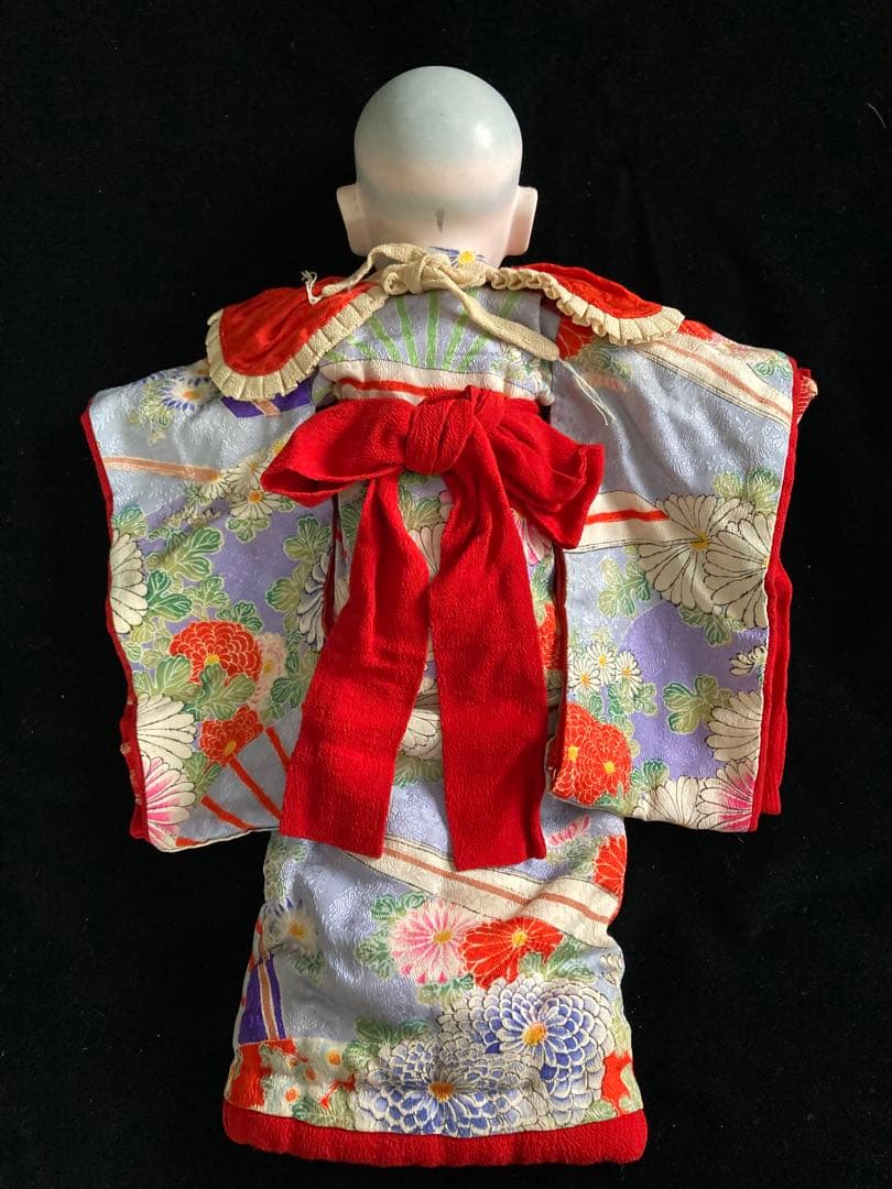 明治期　抱き人形　日本人形　市松人形　42㎝
