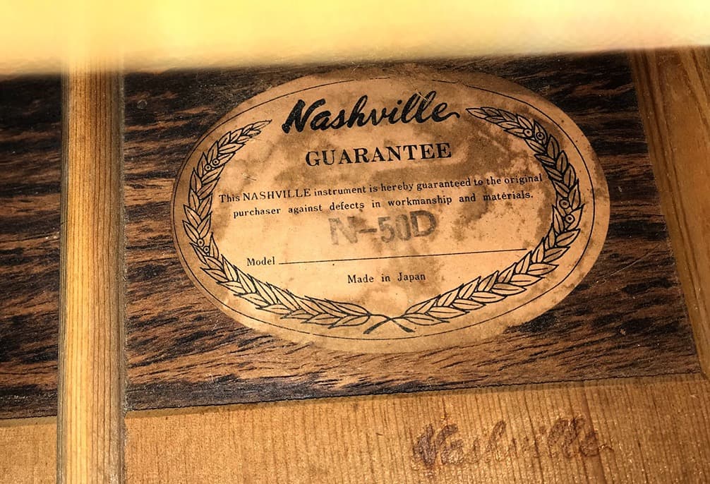 NASHVILLE N-50D TAHARA 爆鳴り 希少ジャパンビンテージ