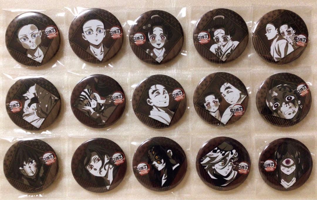鬼滅の刃　ufotable ダイニング　缶バッジ　コンプリート　黒死牟　義勇