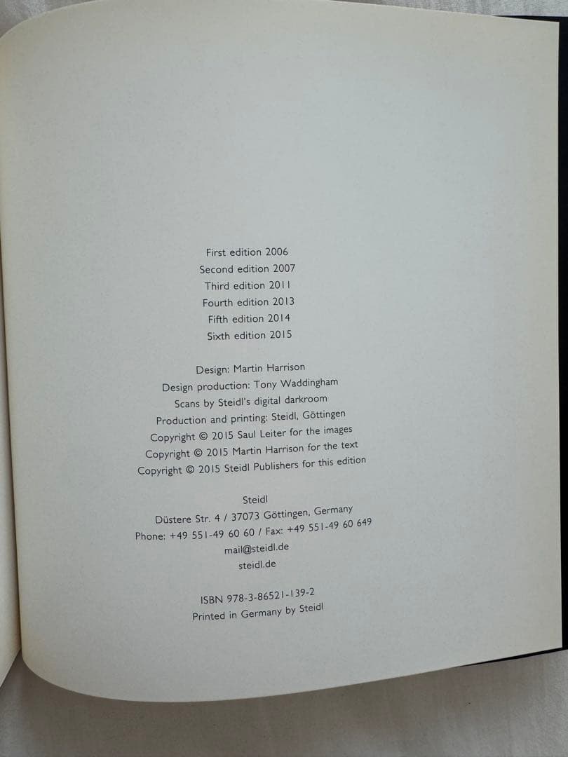 SAUL LEITER Early Color 英語版