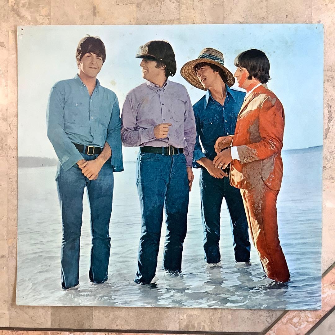 レア美品! ビートルズ ヘルプ1965年 初回盤 オデオン赤盤 ピンナップ付!