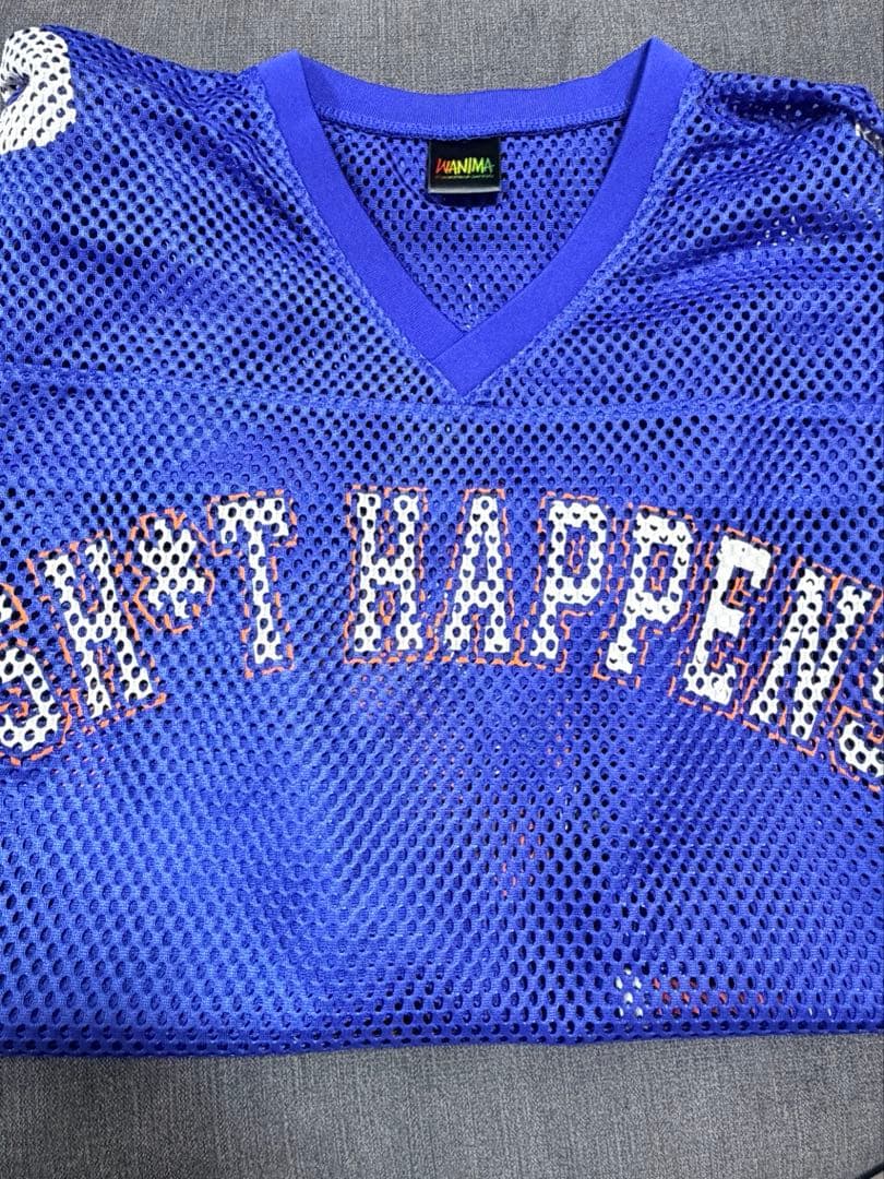 WANIMA フットボールシャツ L/XLサイズ ブルー