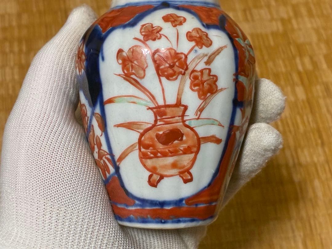 古伊万里 色絵 小壷 花入 元禄