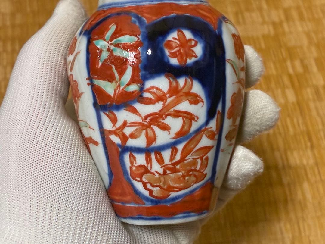 古伊万里 色絵 小壷 花入 元禄