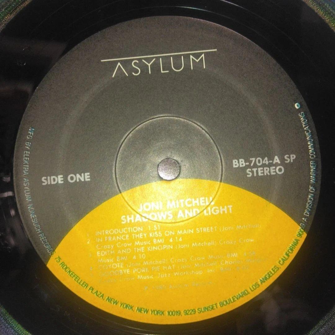 ['83年再発US盤2LP]ジョニミッチェル/シャドウズアンドライツ SPプレス