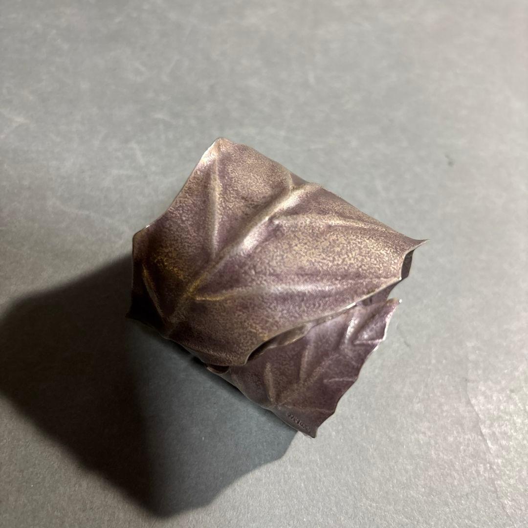 中川浄益　一葉　蓋置　共箱