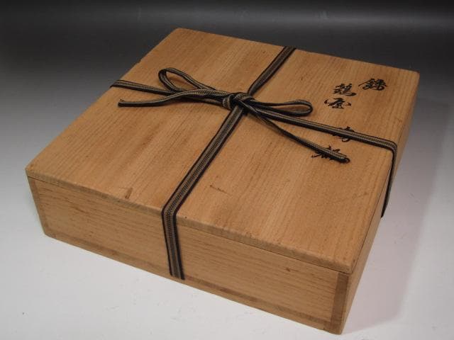 ★　12代　柿右衛門　鳥図陶額　コントラストの美しい品です★x508