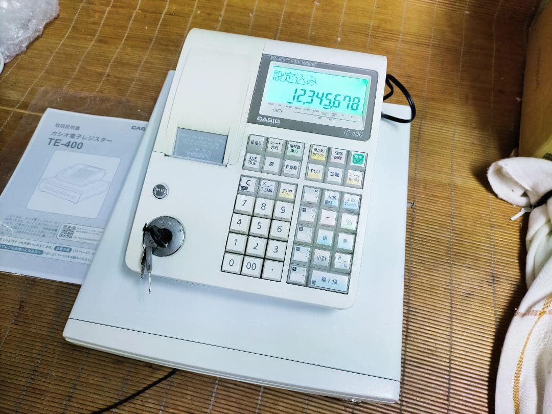 カシオレジスター　TE-400　フル設定無料　PC連携売上管理　890141