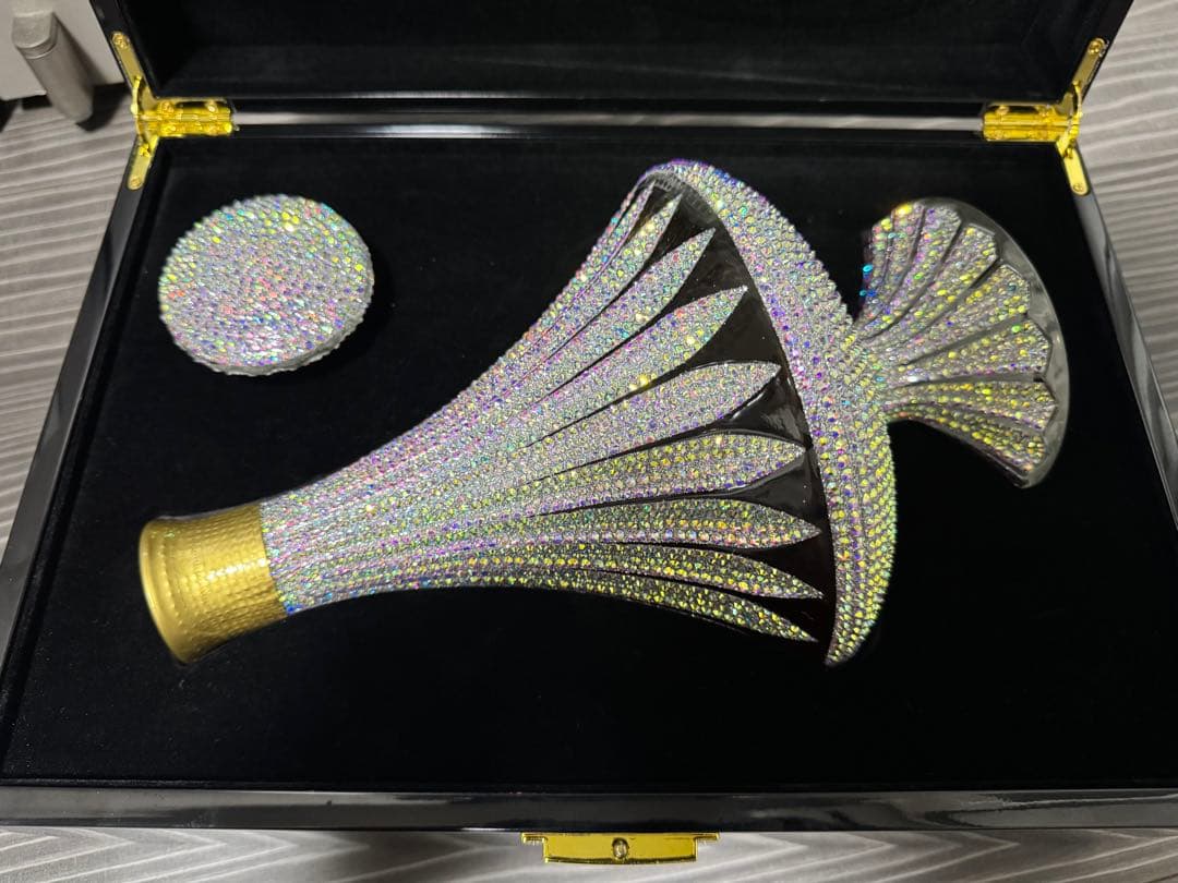 クリスタルデキャンタ トラディション スタイル シルバー スワロフスキー