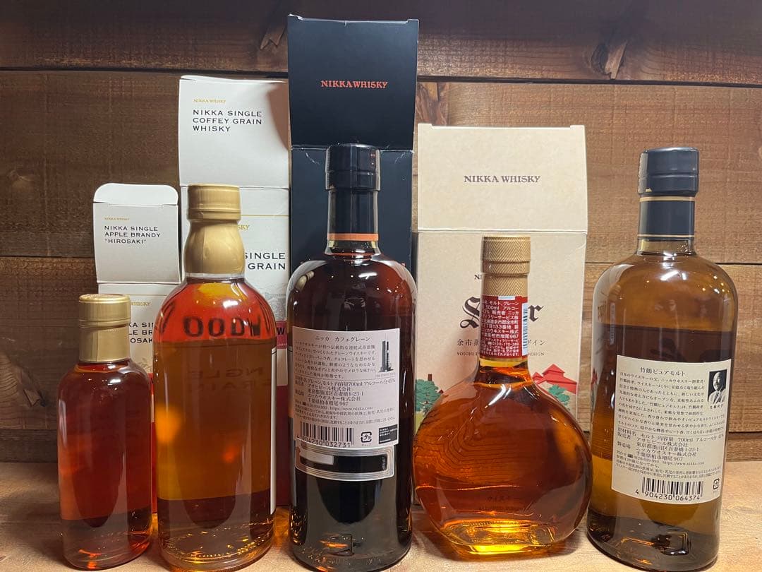 竹鶴　他ニッカウイスキー　5本セット