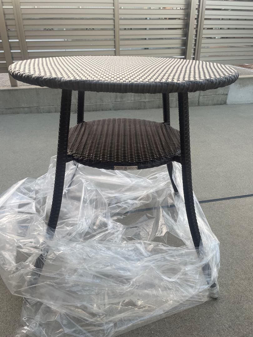 RAUCORD 人工ラタン円形テーブル