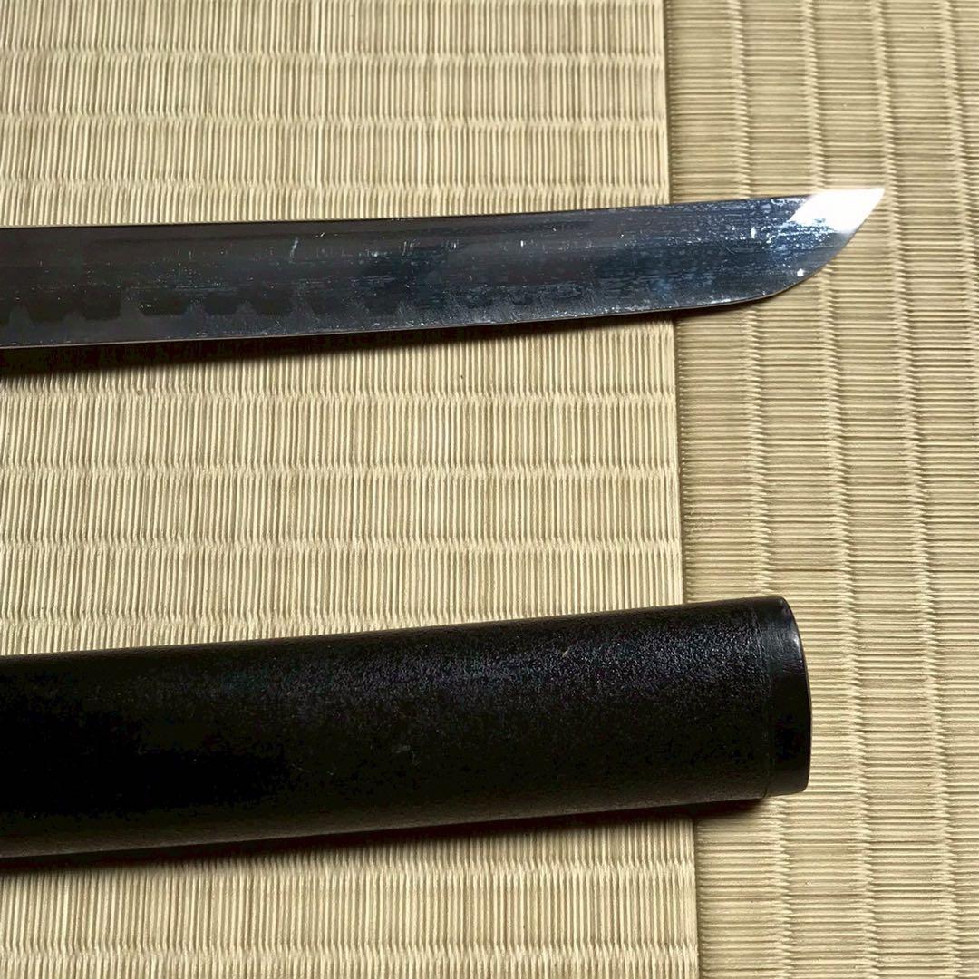 Js6 模造刀 刃紋入り刀身 石目 日本刀 大小　2本セット 昭和レトロ