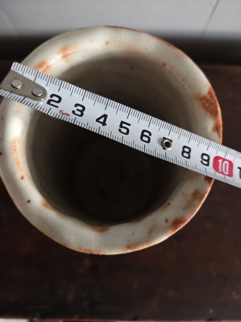 人間国宝　加藤孝造　志野花入