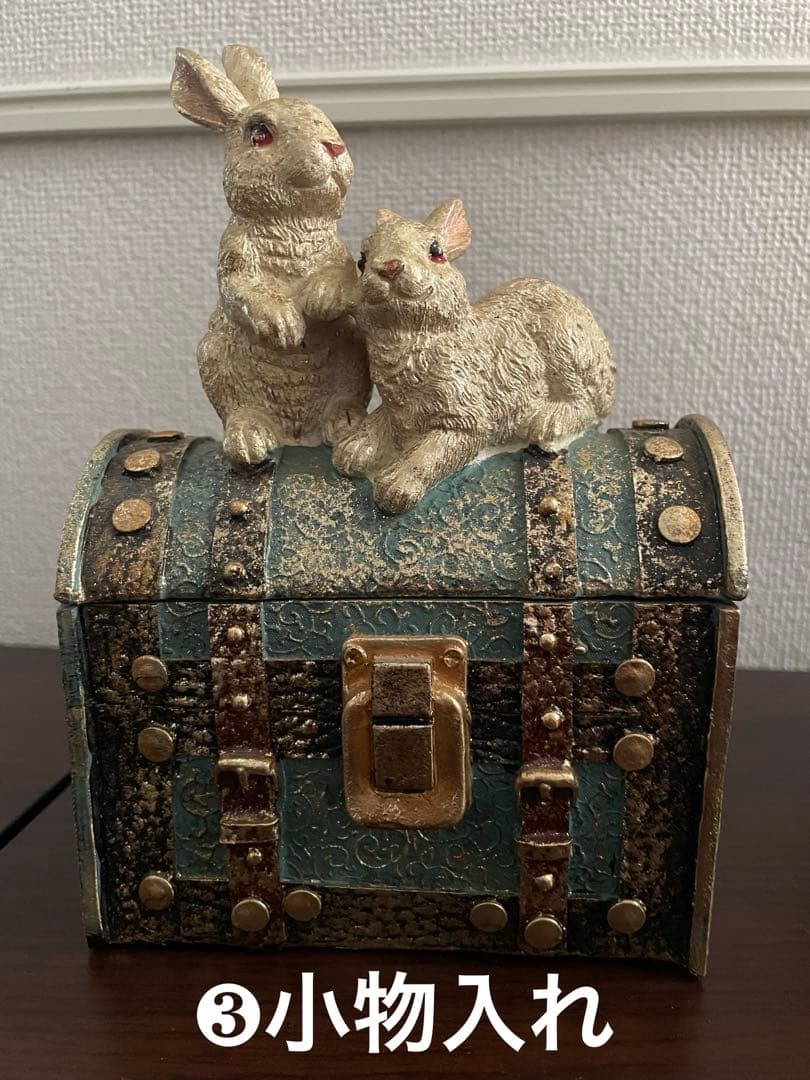 アンティーク調 うさぎ インテリア雑貨