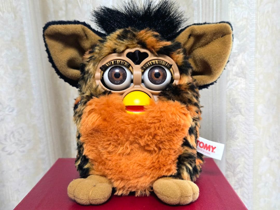 【レア】ファービー ぬいぐるみ ヒョウ柄 レオパード 初期 1998 TOMY