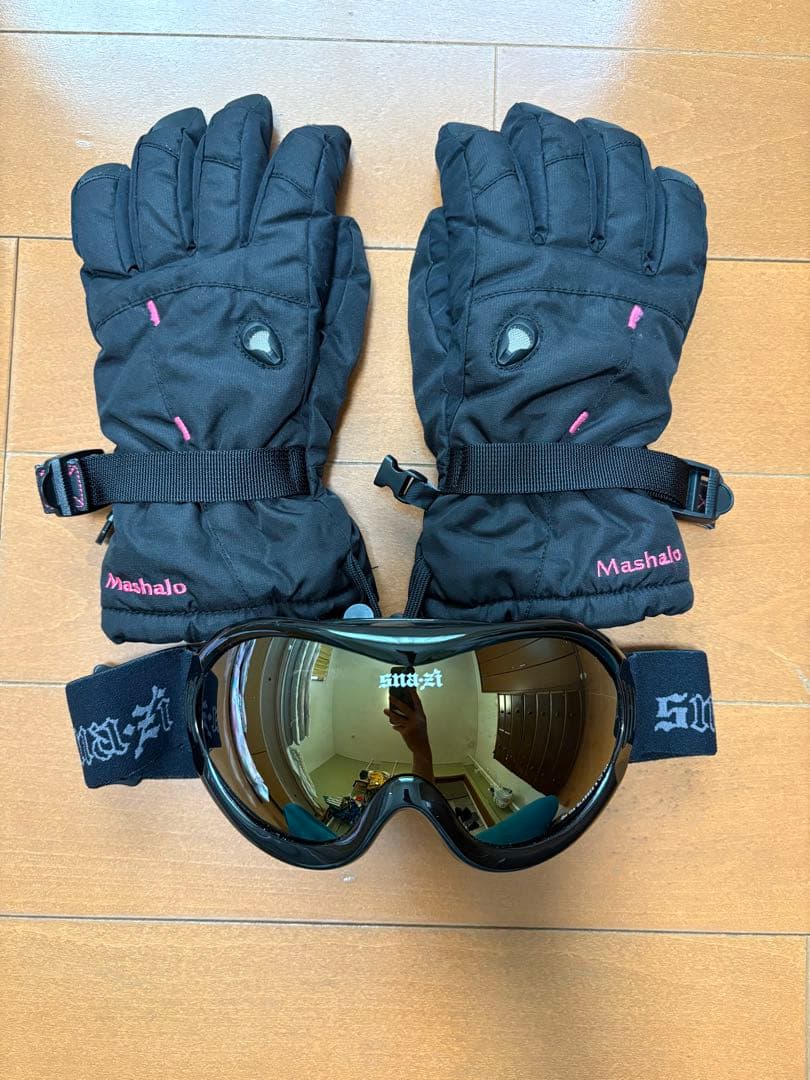 スノーボードウェア　上下セット　ゴーグル　手袋　レディース　WL スキー　冬