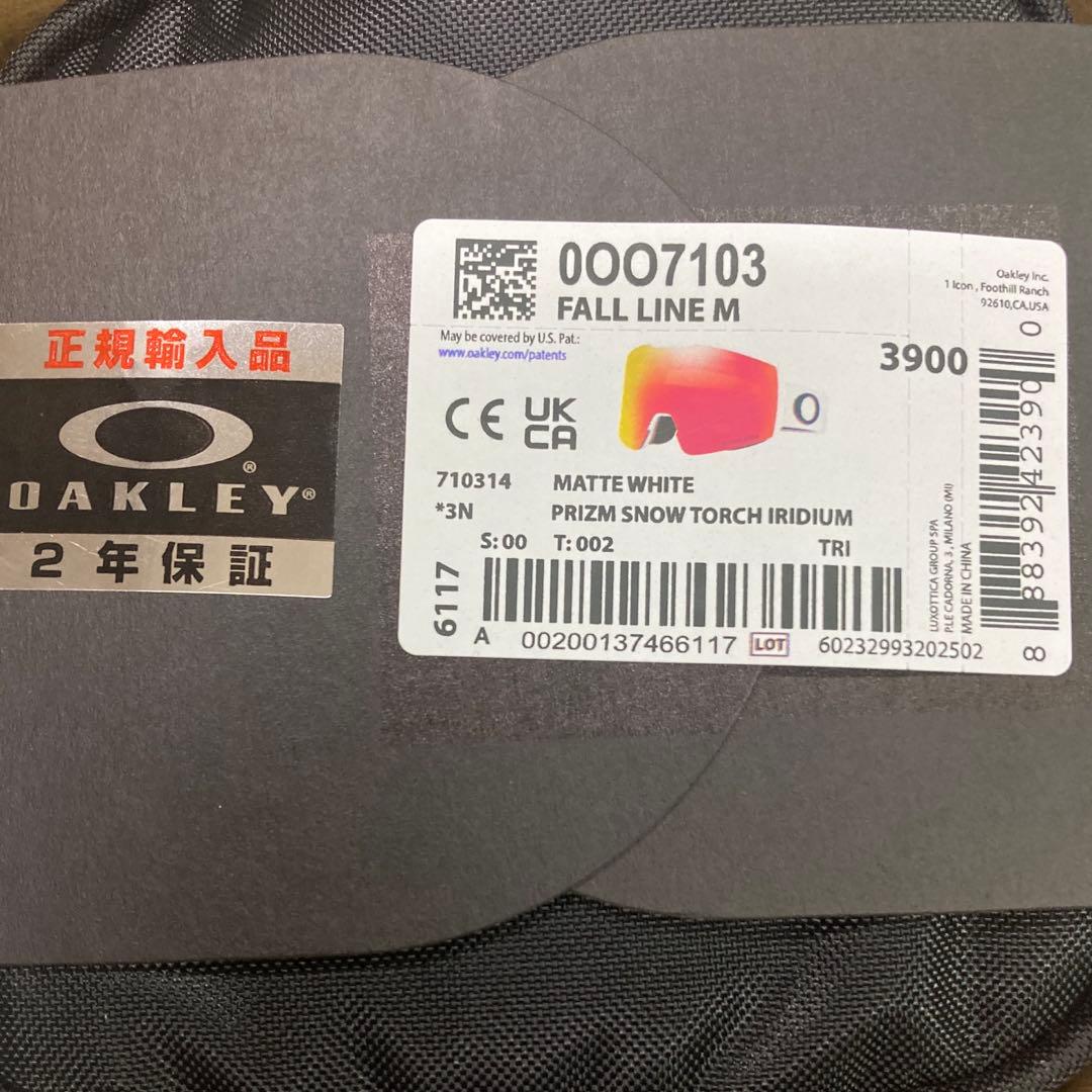 新品未使用　オークリースノーゴーグル　　フォールラインM　オークリーゴーグル