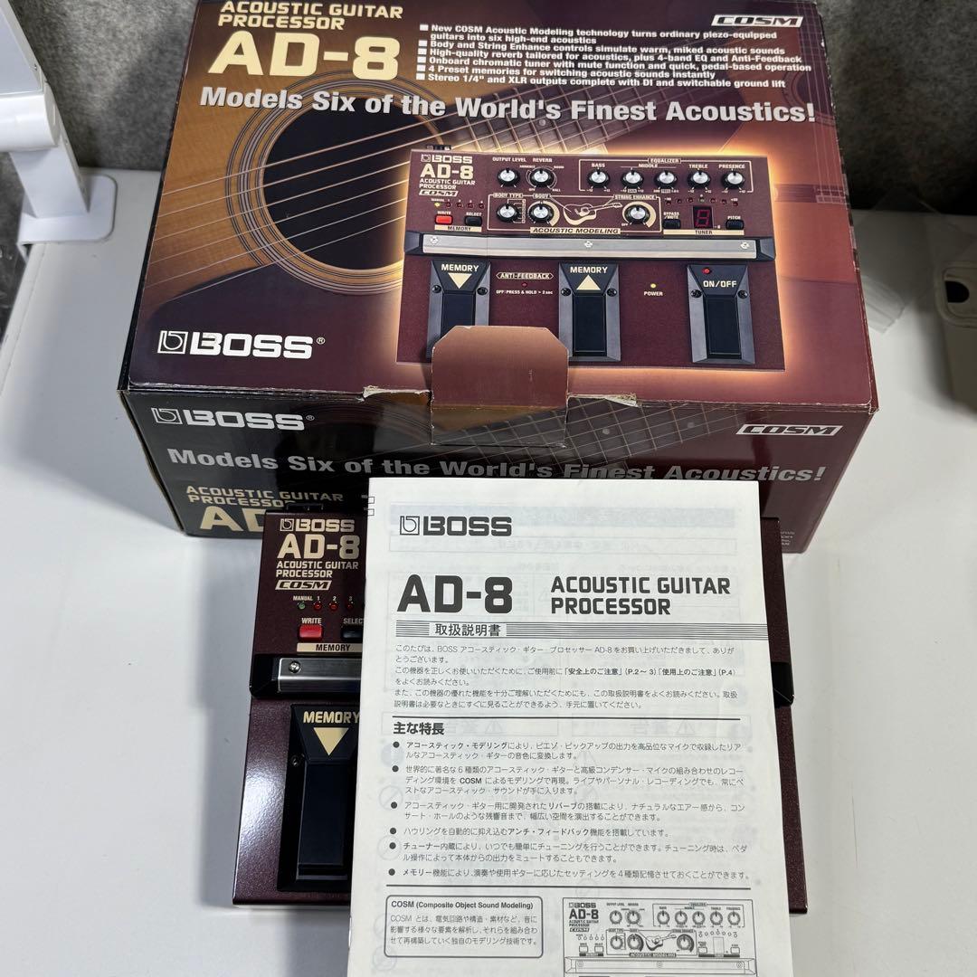 【‎ジャンク品】BOSS AD-8 アコースティックギター エフェクター