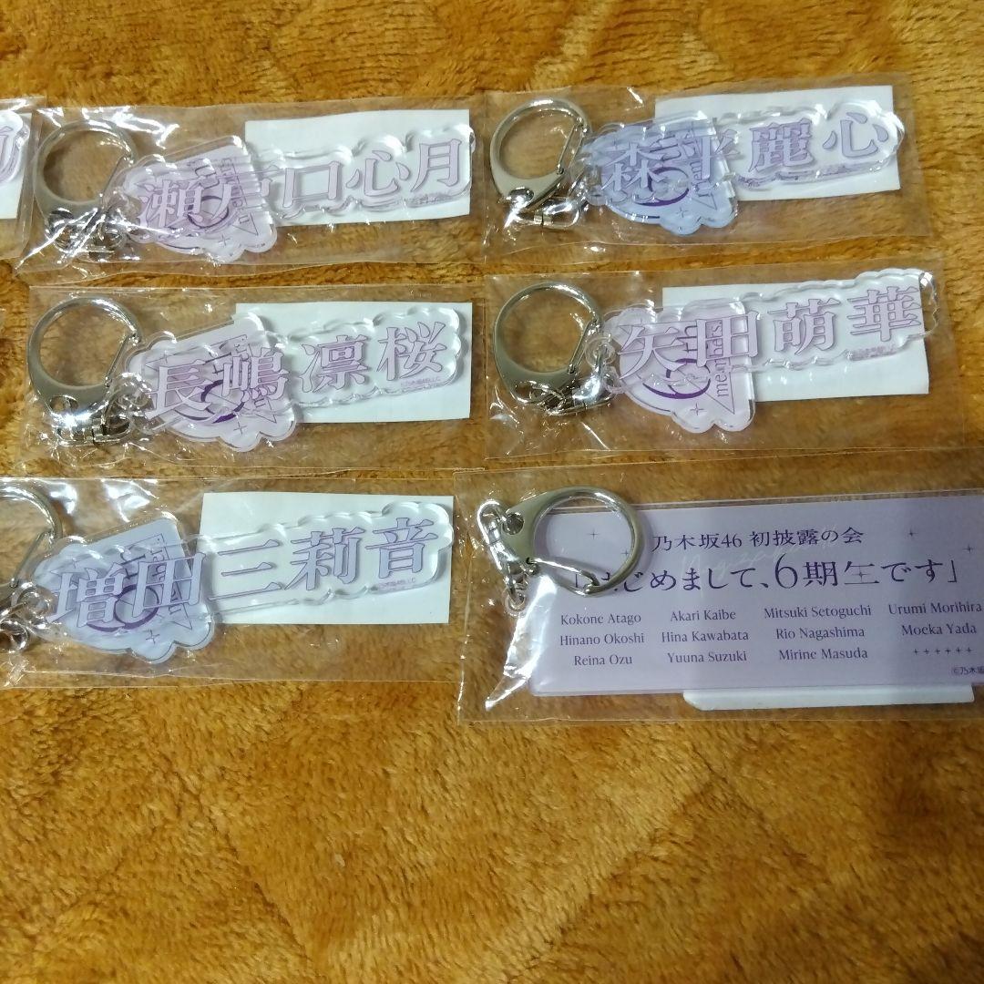 乃木坂46 はじめまして、6期生です　キーホルダー 12個セット