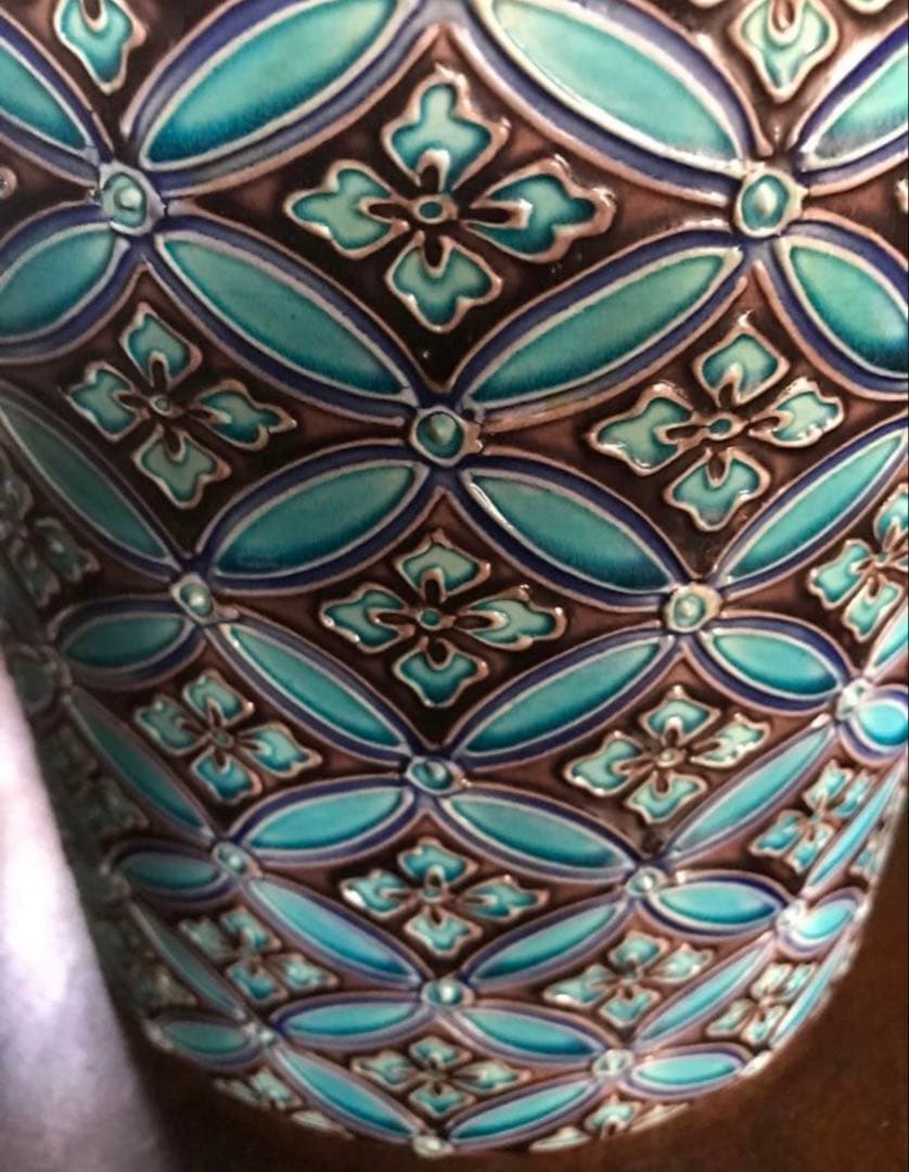 美品　茶道具　水差し　芳山　七宝繋ぎ　陶芸　茶器