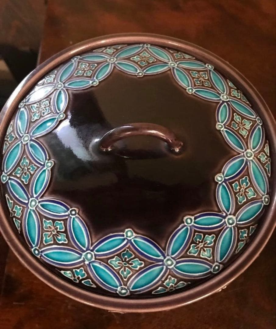 美品　茶道具　水差し　芳山　七宝繋ぎ　陶芸　茶器