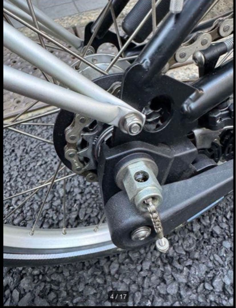 ブロンプトンBROMPTON M6R　カゴ　メット付　折りたたみ自転車　ブラック