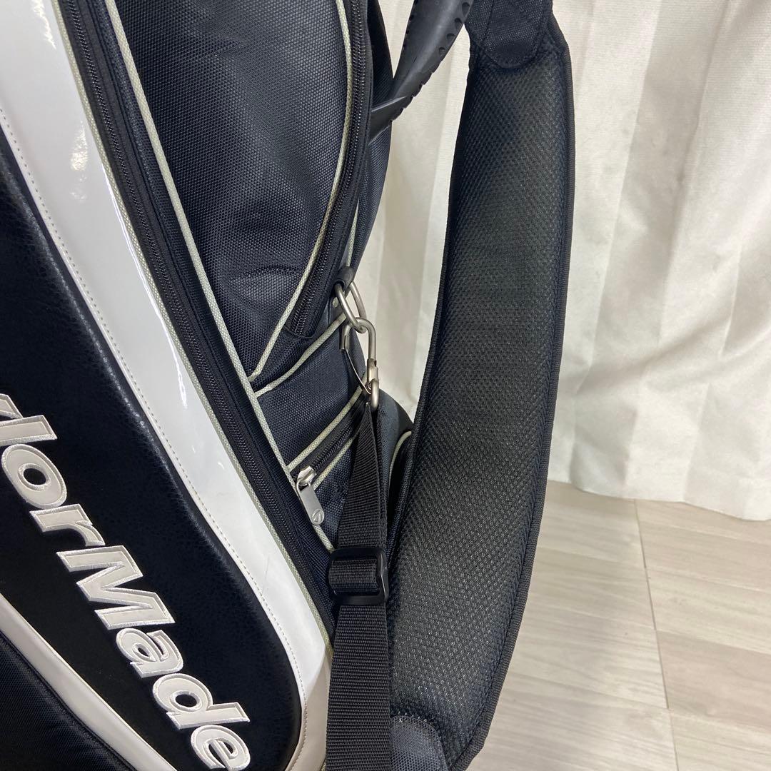 TaylorMade キャディバッグ 黒　白　ゴルフバッグ　テーラーメイド