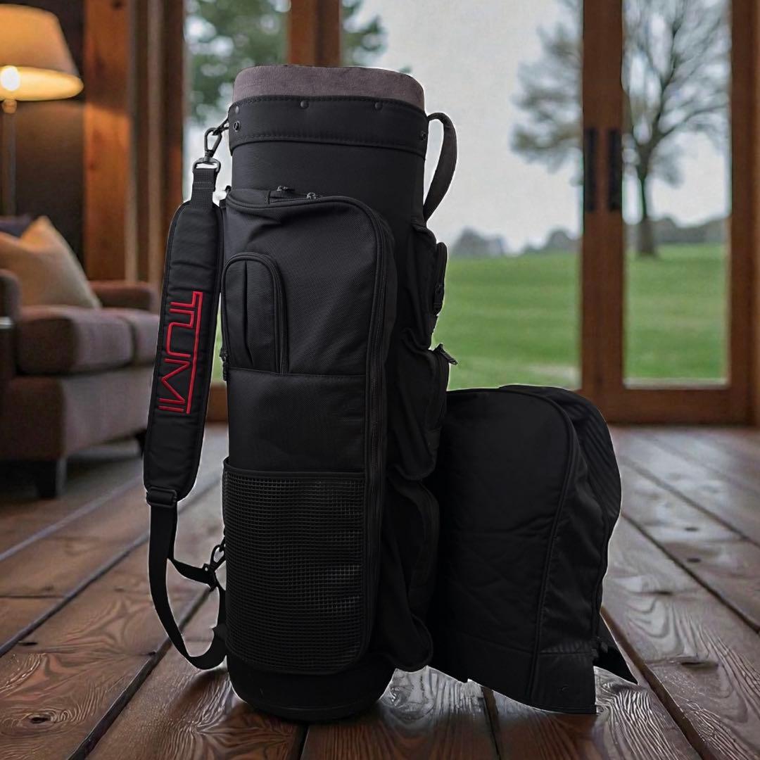 TUMI キャディバッグ ゴルフバッグ　黒　9.5型相当　トゥミ　ツミ　希少