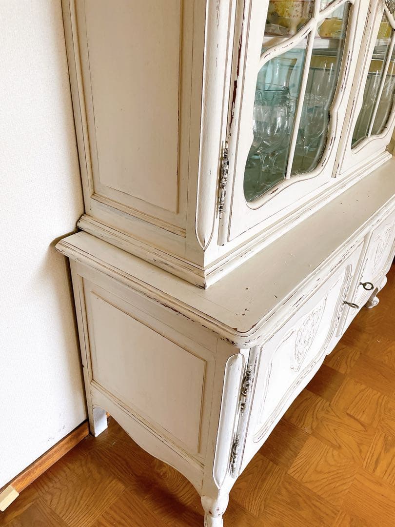 フランス アンティーク キッチンキャビネット カップボード 食器棚 ブロカント