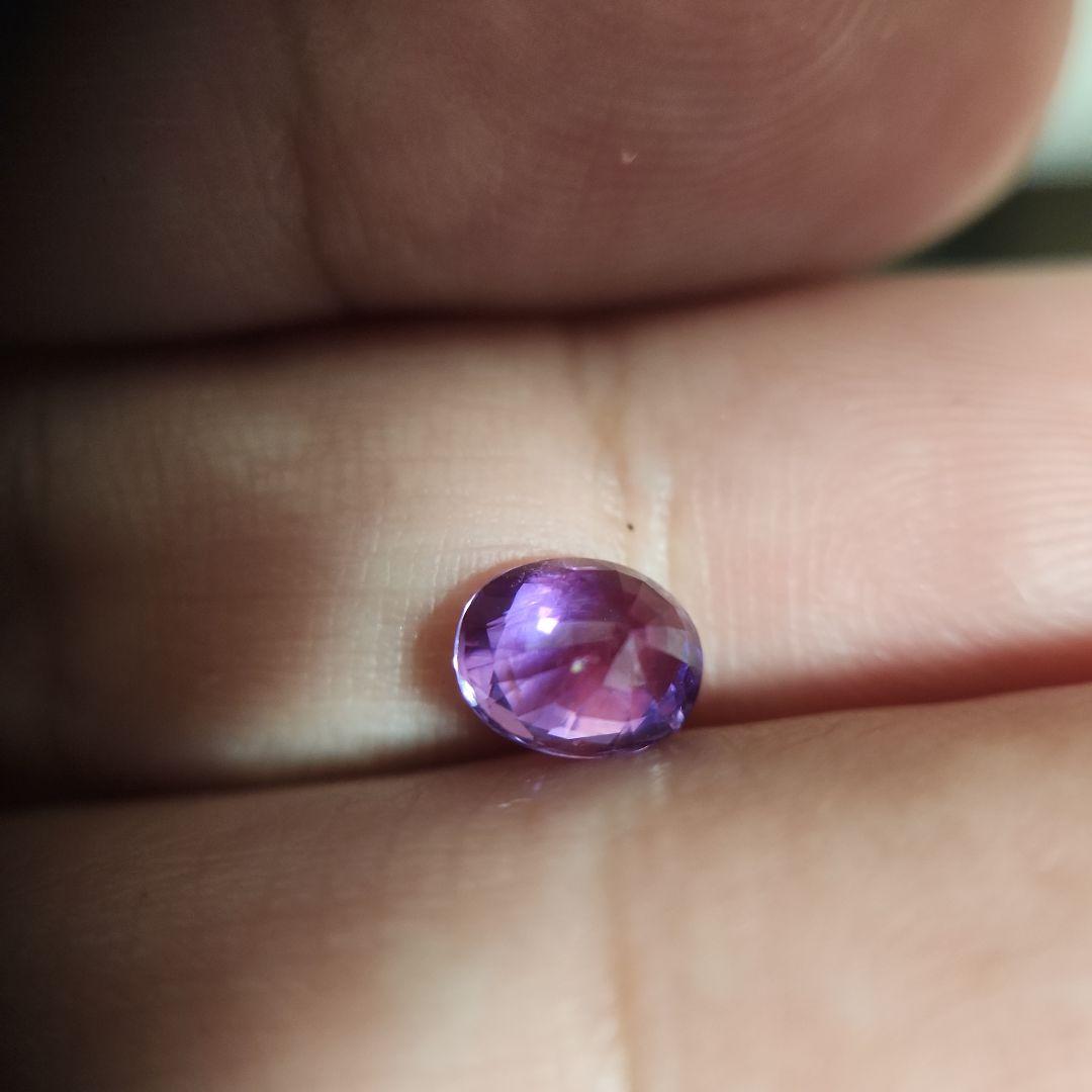 天然非加熱ピンクパープルサファイア 1.262ct