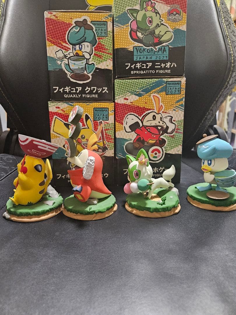 ポケモンWCS2023限定 ピカチュウ・ホゲータ・ニャオハ・クワッス フィギュア