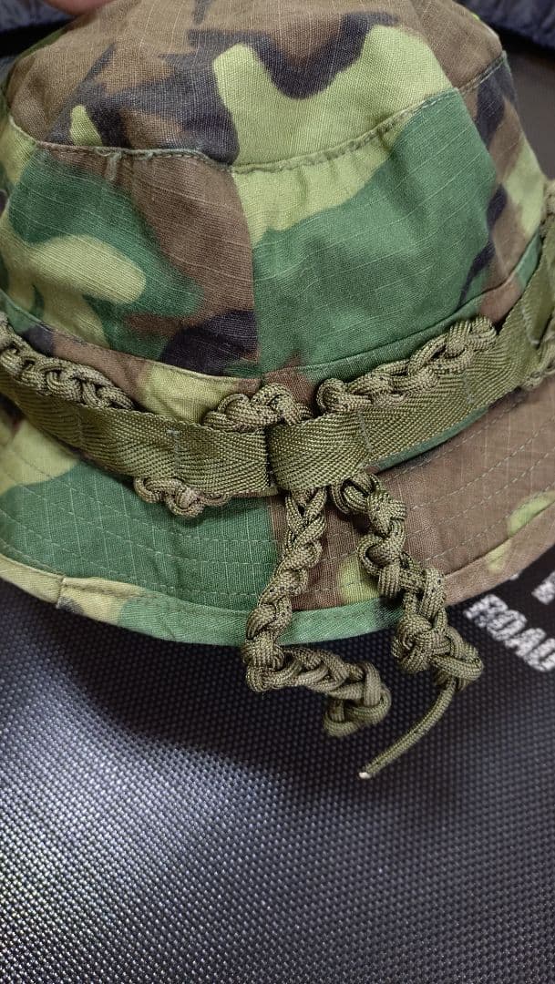 米軍 ベトナム戦争 ERDLグリーンリーフ迷彩 トロピカルハット 7 3/8