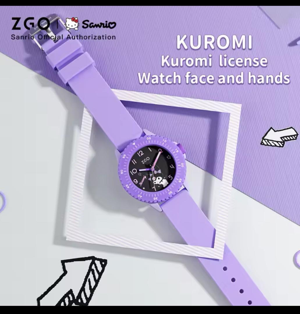 クロミちゃん アナログ パープル 腕時計 限定 海外 コラボ