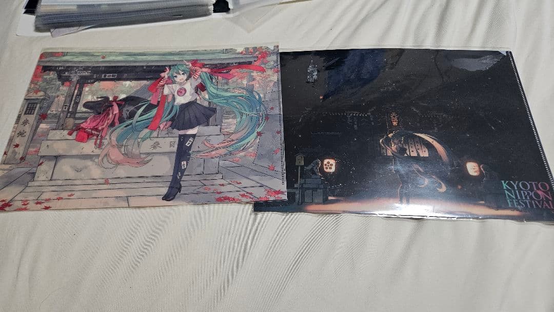 初音ミク　北野天満宮 クリアファイル　2枚セット