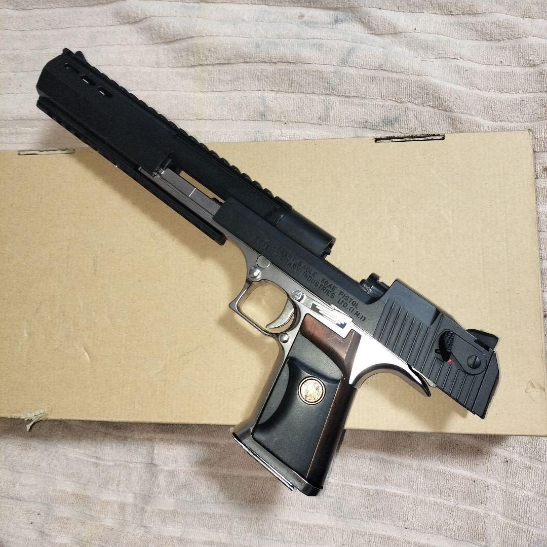 マルイデザートイーグル ライラック10インチバレルカスタムブラック/シルバー