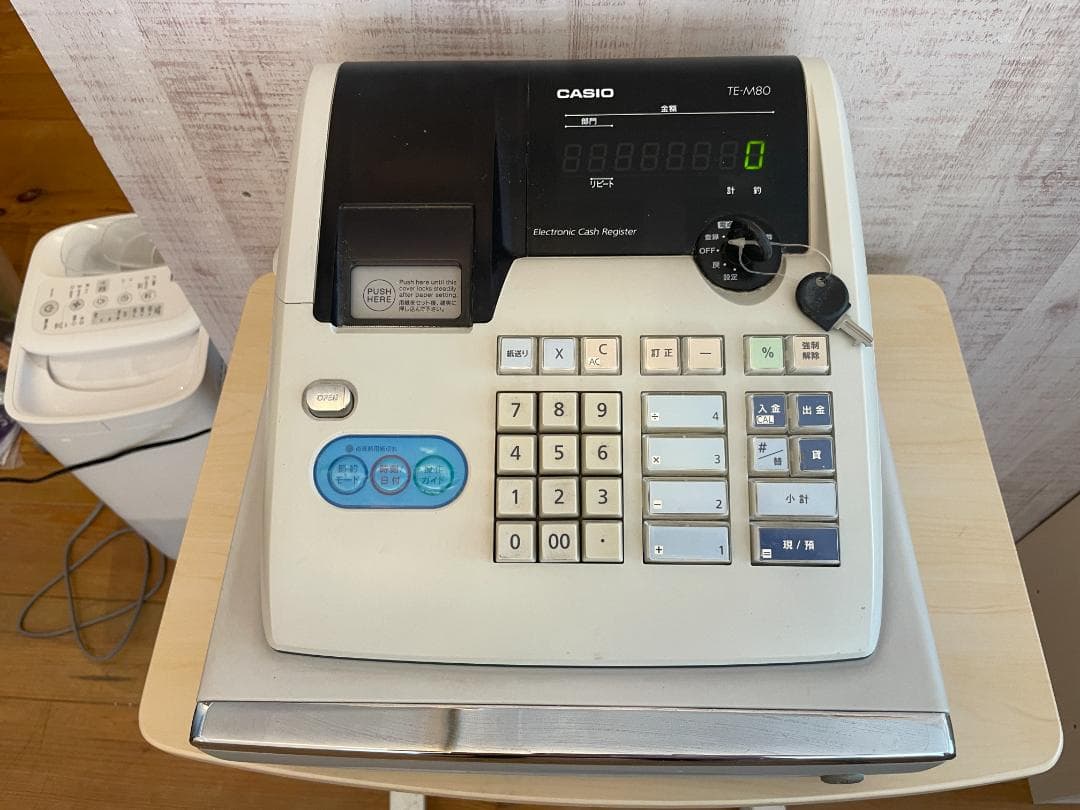 CASIO TE-M80 キャッシュレジスター 中古品