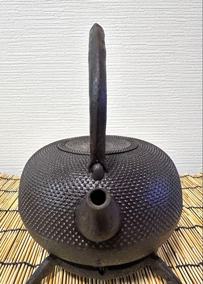 未使用品、南部喜州 (及川 喜徳)造　鍛治打袋鉉　１８型　フラ様　売約済み