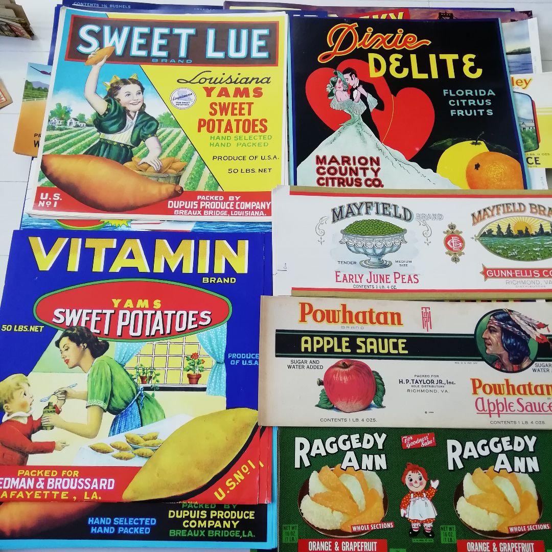 大きなラベルと長いラベル300枚くらい☆海外ヴィンテージ　紙モノ　蚤の市　セット