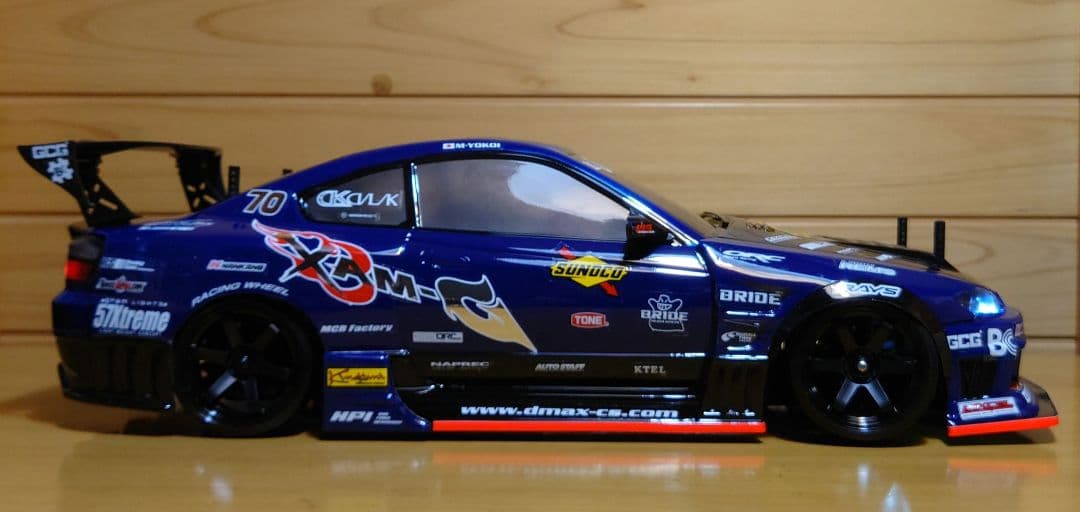 ①D-MAX横井昌志S15ボディLED付＆②ドリパケスープラRTR白フルセット新