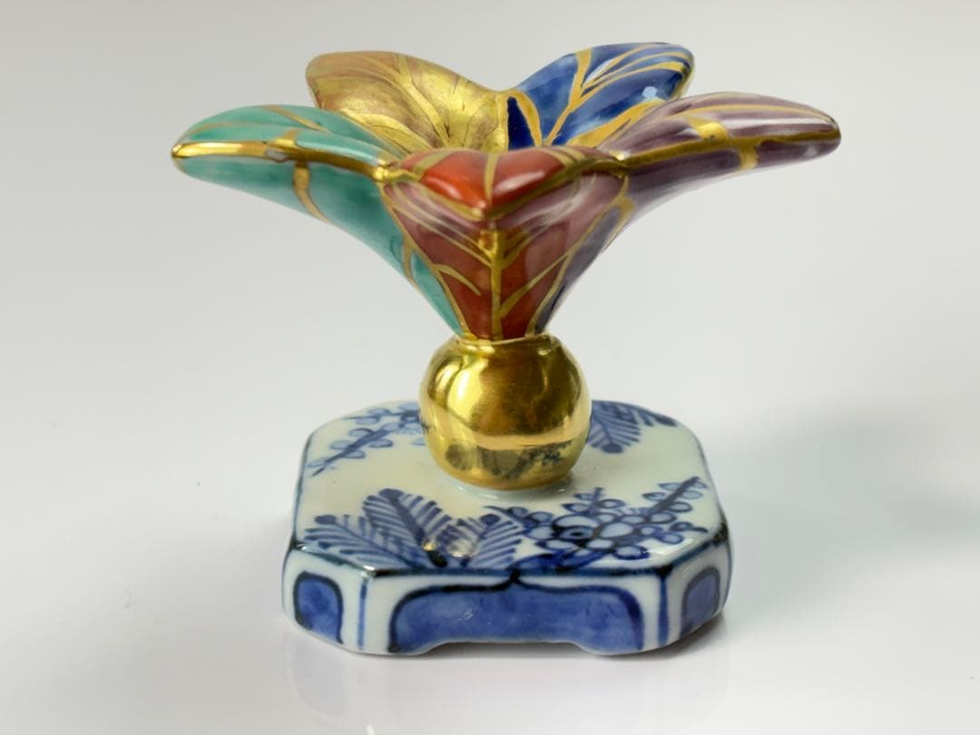 【未使用】 茶道具【高野昭阿弥】作 蓋置 2点まとめ 箱付栞付 R811116