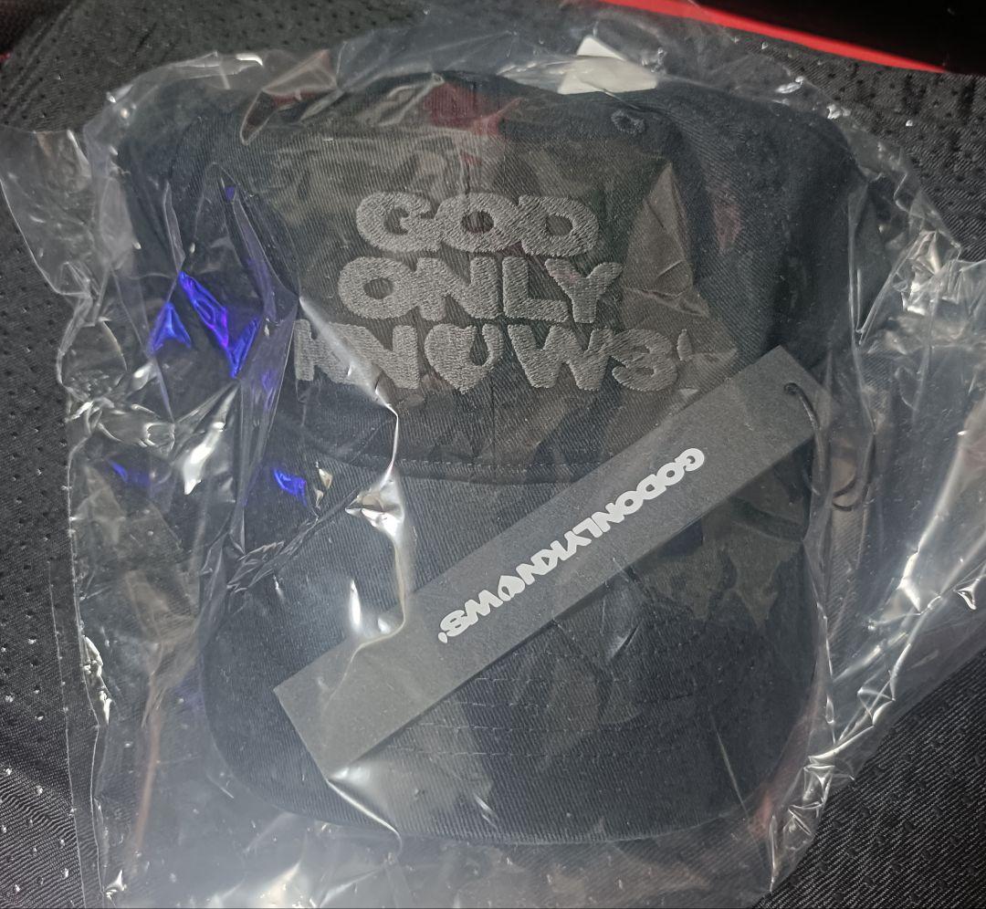 岩田剛典GOD ONLY KNOWS LOGO CAP ブラック