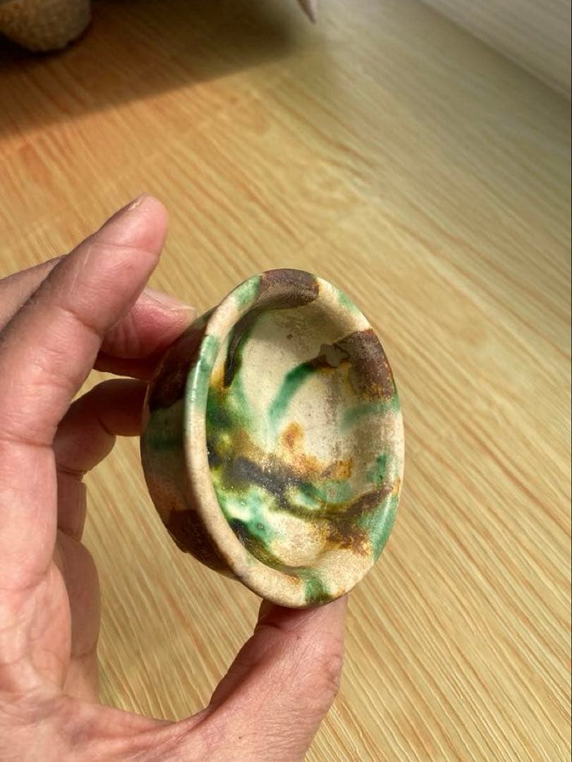 【骨董】 唐三彩盃