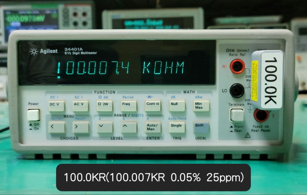 Agilent 34401A 6.5桁 デジタルマルチメーター測定良好