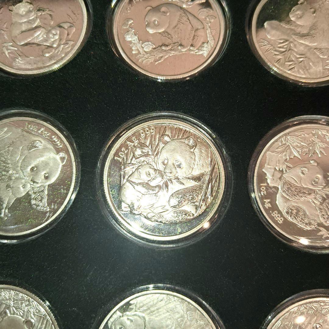 ☘️中国パンダ記念メダルセット パンダグッズ 木製ケース付き