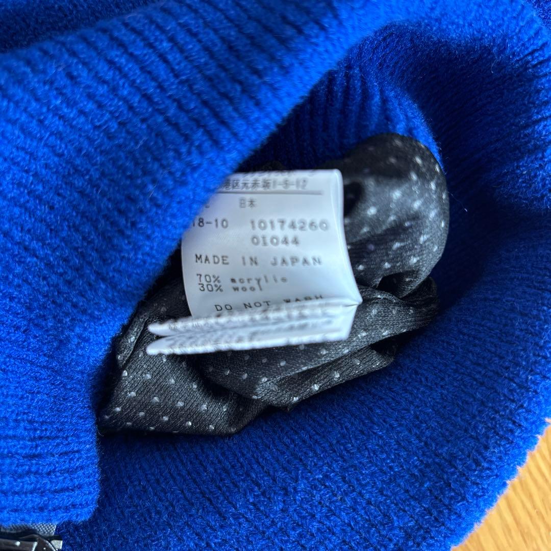 PEARLY GATES ジップアップセーター 青黒