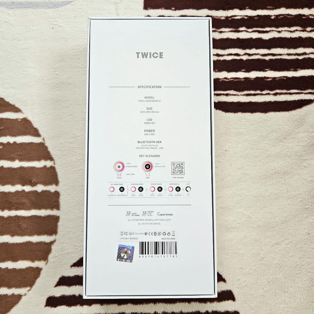 【公式】【新品未使用】TWICE ペンライト　CANDYBONG　∞　説明書