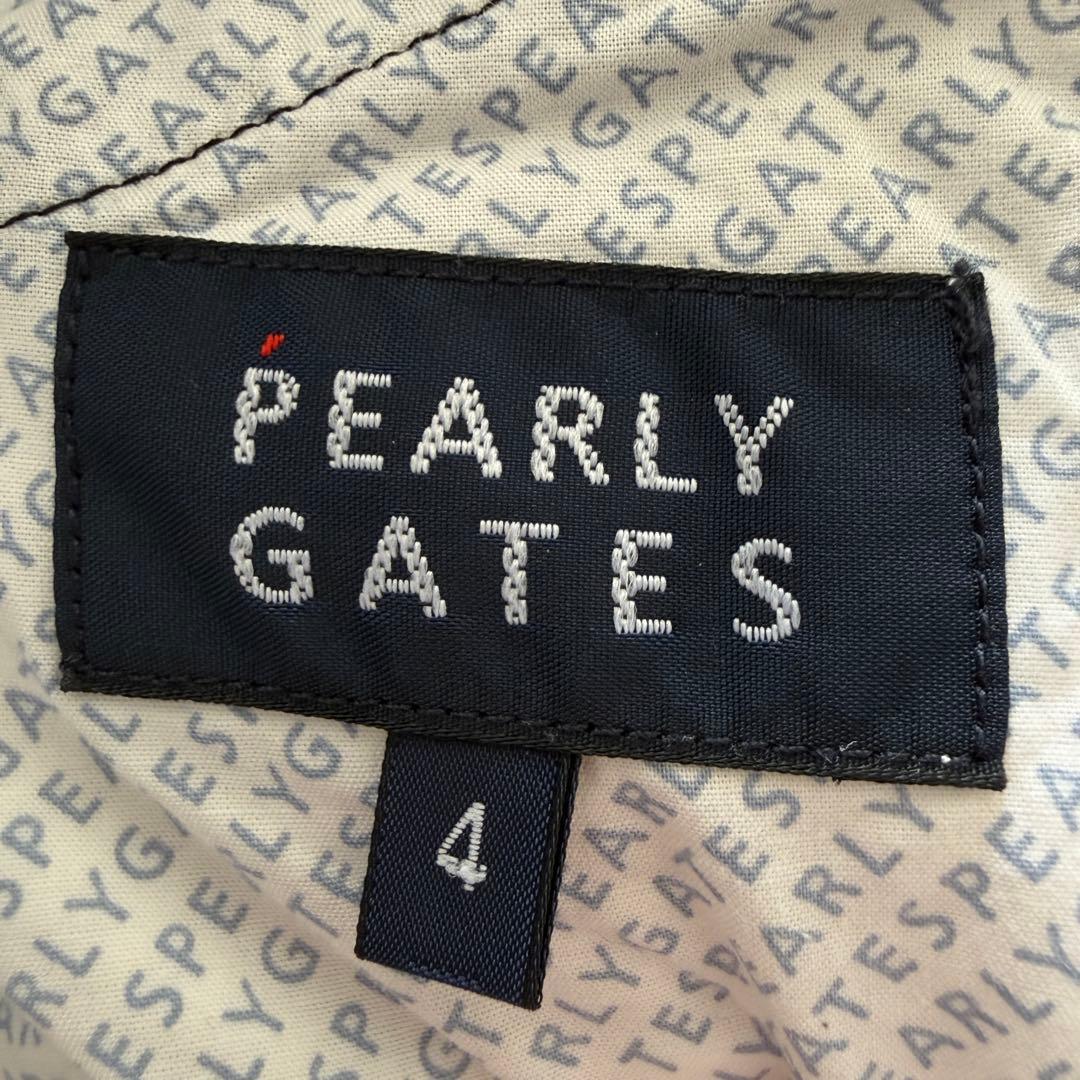 裏起毛　パーリーゲイツ　パンツ　黒　白　チェック　千鳥格子　M〜L相当　4