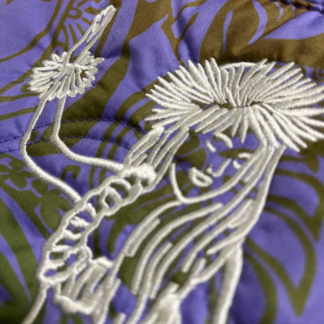 フラダンス　大判トートバック　パープル